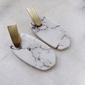 Marble Kendra Scott Pendant Earrings